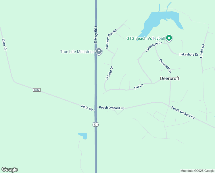 map of restaurants, bars, coffee shops, grocery stores, and more near 30121 West Lake Drive in Wagram