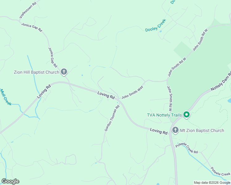 map of restaurants, bars, coffee shops, grocery stores, and more near 5599 Split Rock Trail in Blairsville