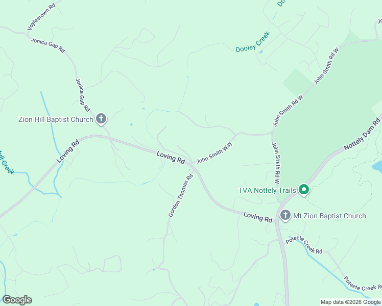 map of restaurants, bars, coffee shops, grocery stores, and more near 5599 Split Rock Trail in Blairsville