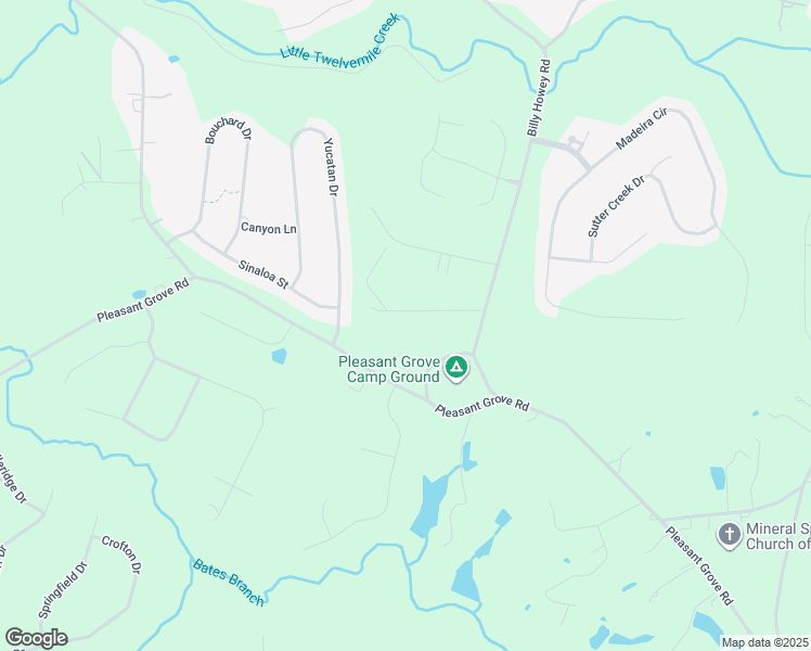 map of restaurants, bars, coffee shops, grocery stores, and more near 5104 Grove Drive in Waxhaw