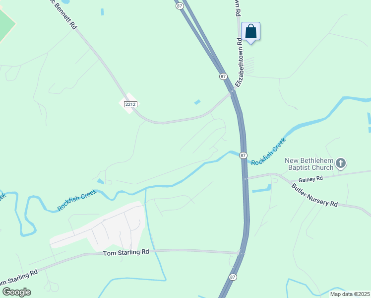 map of restaurants, bars, coffee shops, grocery stores, and more near 4561 Headwind Drive in Fayetteville