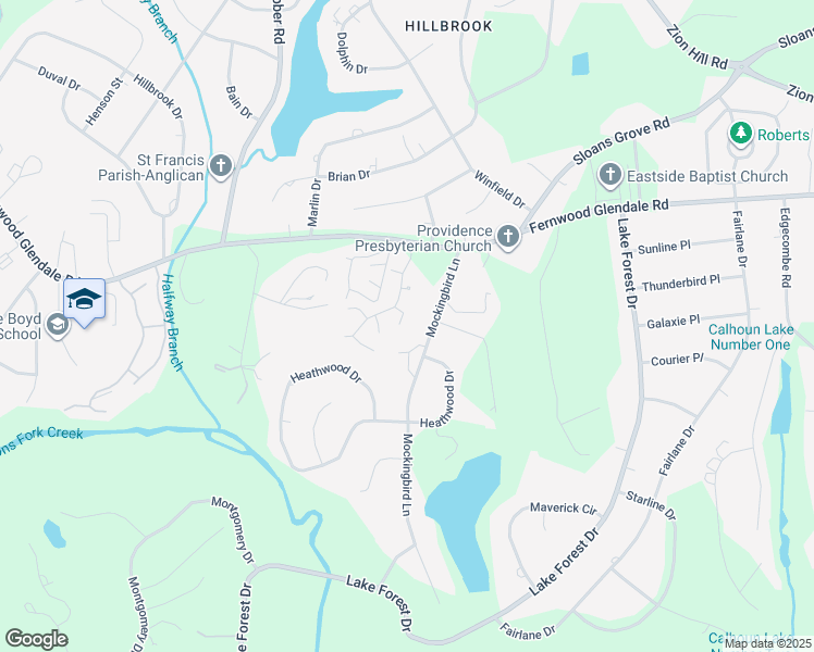 map of restaurants, bars, coffee shops, grocery stores, and more near 17 Twining Terrace in Spartanburg