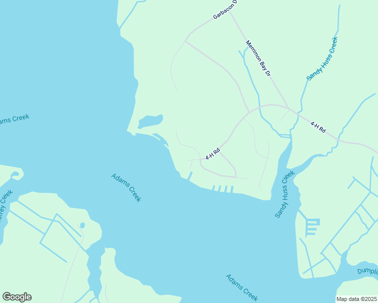 map of restaurants, bars, coffee shops, grocery stores, and more near 105 Staysail Lane in Beaufort