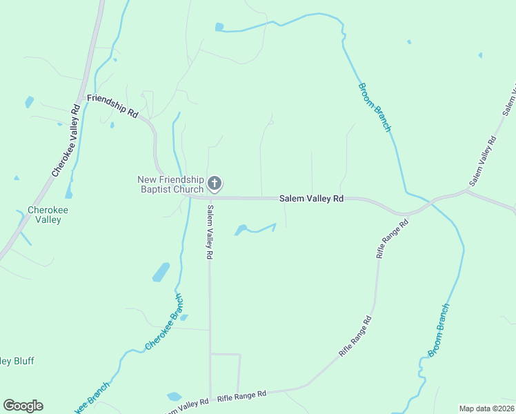 map of restaurants, bars, coffee shops, grocery stores, and more near 3974 Salem Valley Road in Ringgold