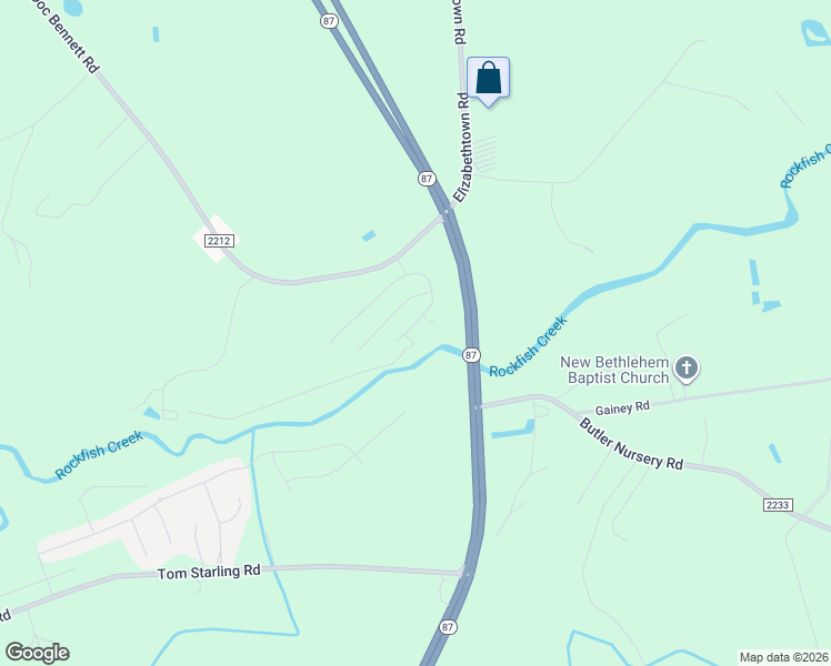 map of restaurants, bars, coffee shops, grocery stores, and more near 4820 Headwind Drive in Fayetteville