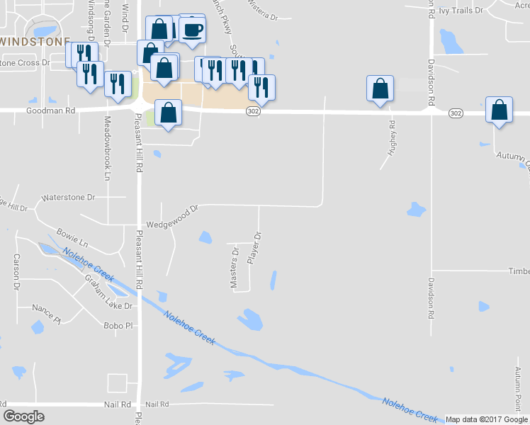map of restaurants, bars, coffee shops, grocery stores, and more near 5435 Wedgewood Drive in Olive Branch
