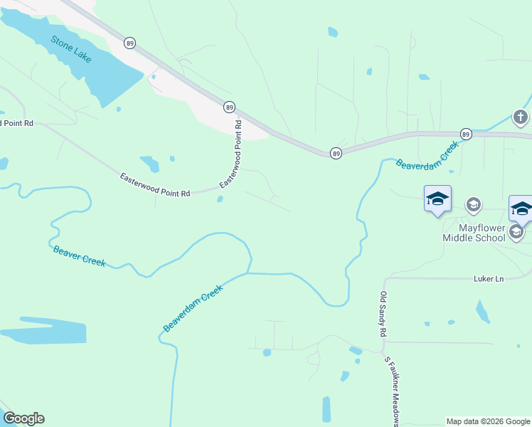 map of restaurants, bars, coffee shops, grocery stores, and more near 31 Tribal Ridge in Mayflower