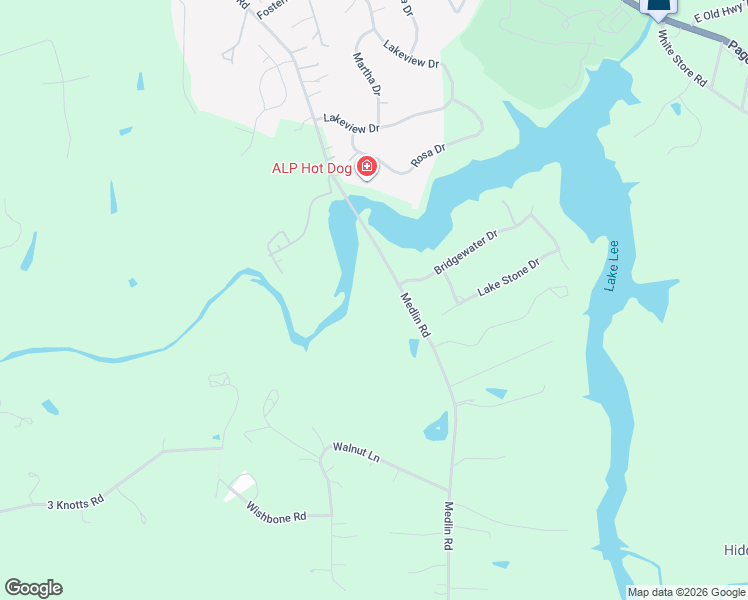 map of restaurants, bars, coffee shops, grocery stores, and more near 1614 Medlin Road in Monroe