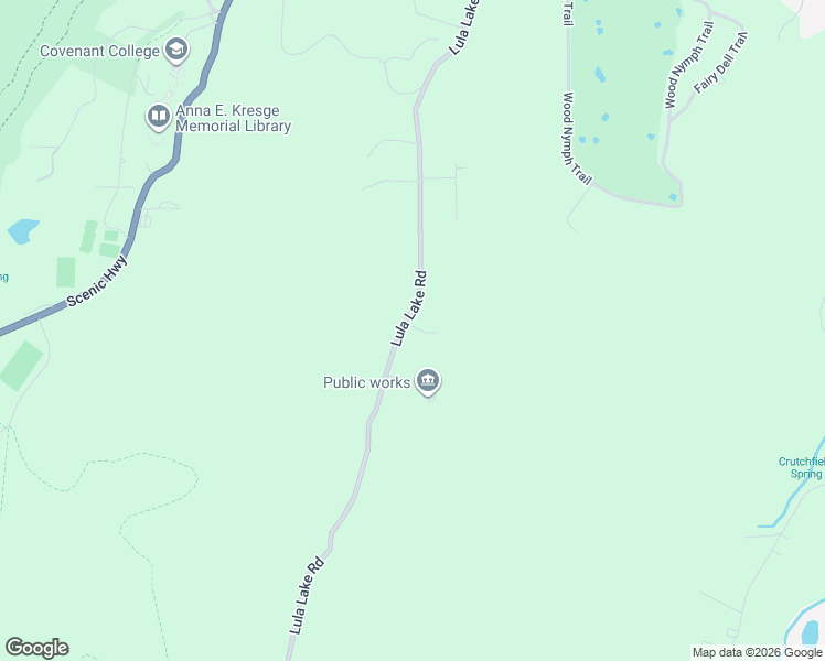 map of restaurants, bars, coffee shops, grocery stores, and more near 1819 Lula Lake Road in Lookout Mountain