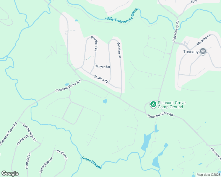 map of restaurants, bars, coffee shops, grocery stores, and more near 2101 Darian Way in Waxhaw