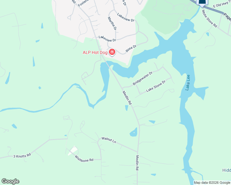 map of restaurants, bars, coffee shops, grocery stores, and more near 1614 Medlin Road in Monroe