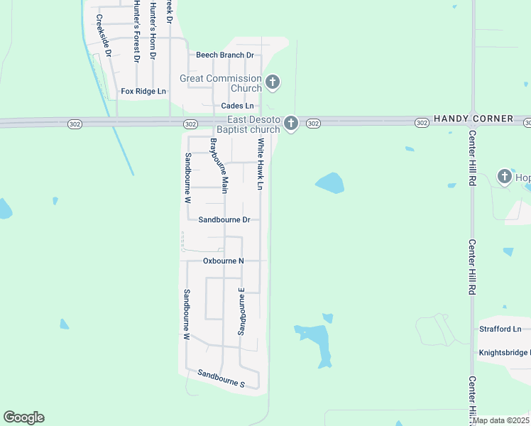 map of restaurants, bars, coffee shops, grocery stores, and more near 6676 White Hawk Lane in Olive Branch