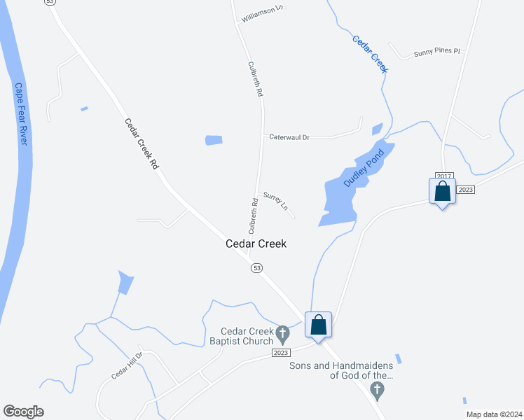 map of restaurants, bars, coffee shops, grocery stores, and more near 3233 Culbreth Road in Fayetteville