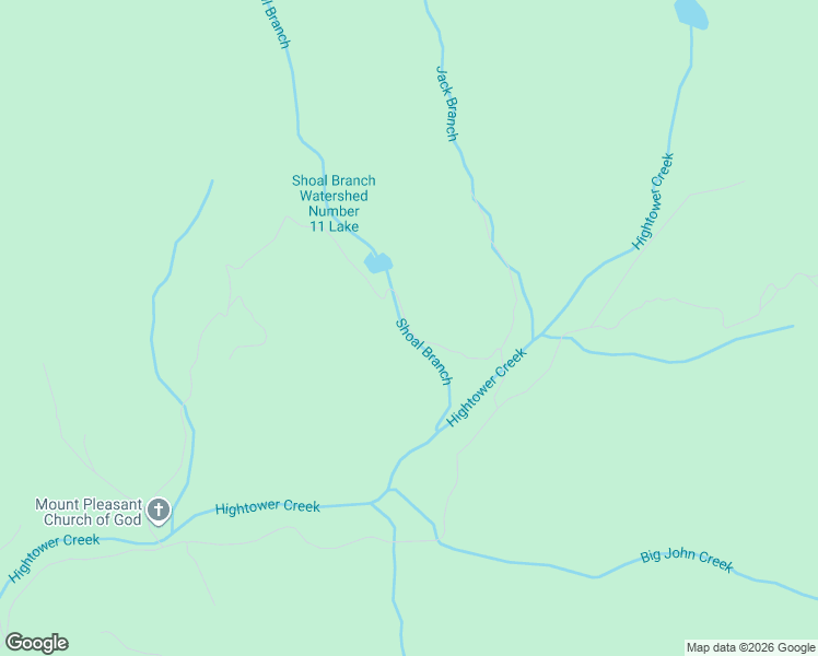 map of restaurants, bars, coffee shops, grocery stores, and more near Albert Road in Towns County