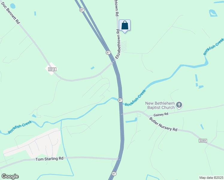 map of restaurants, bars, coffee shops, grocery stores, and more near 2007 Rocky Stream Court in Fayetteville