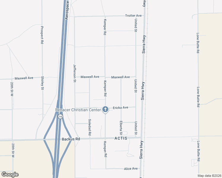 map of restaurants, bars, coffee shops, grocery stores, and more near 9400 Kemper Road in Mojave