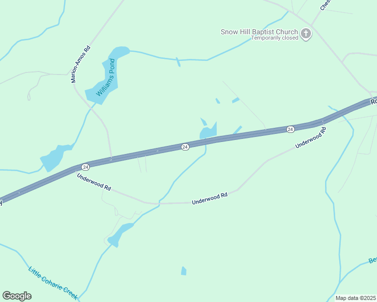 map of restaurants, bars, coffee shops, grocery stores, and more near 8865 Roseboro Highway in Roseboro