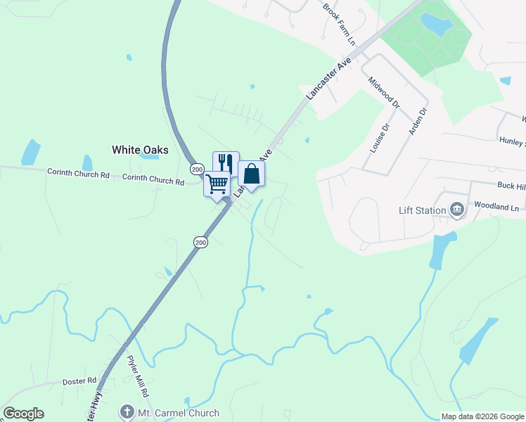 map of restaurants, bars, coffee shops, grocery stores, and more near 1937 Stoney Pointe Circle in Monroe