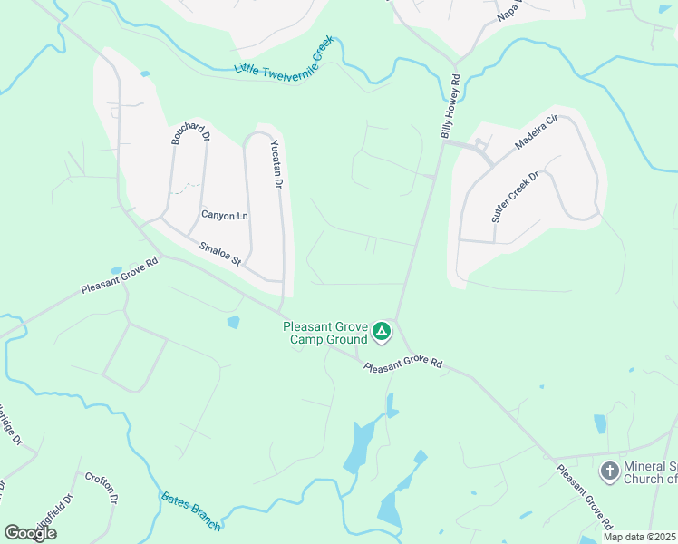 map of restaurants, bars, coffee shops, grocery stores, and more near 5104 Grove Drive in Waxhaw