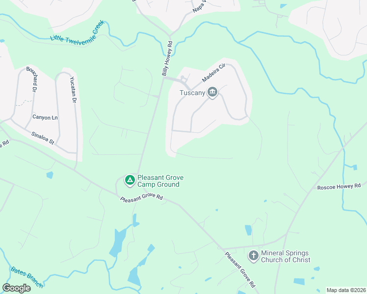 map of restaurants, bars, coffee shops, grocery stores, and more near 2004 Madeira Circle in Waxhaw