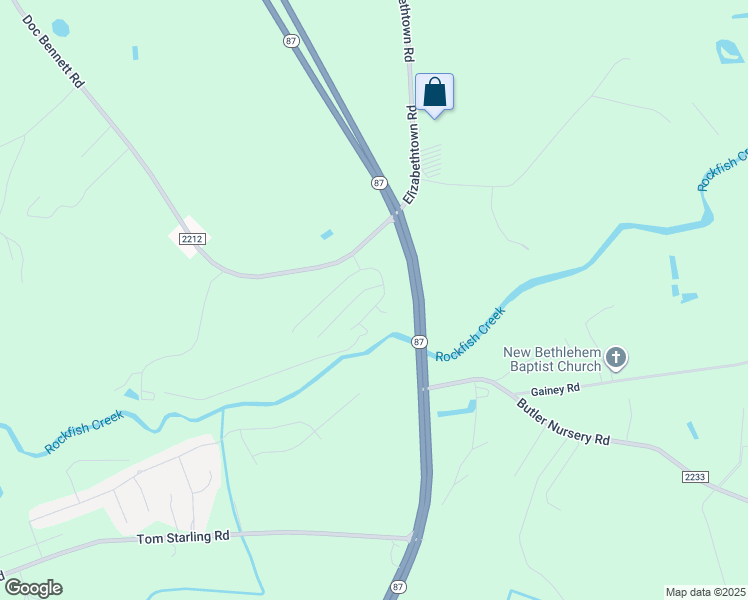 map of restaurants, bars, coffee shops, grocery stores, and more near 4825 Headwind Drive in Fayetteville