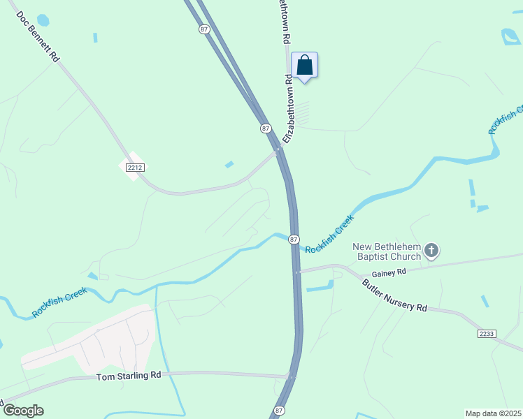 map of restaurants, bars, coffee shops, grocery stores, and more near 4825 Headwind Drive in Fayetteville