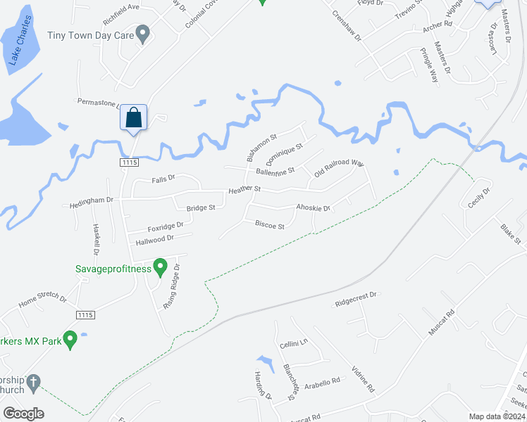 map of restaurants, bars, coffee shops, grocery stores, and more near 5441 Ahoskie Drive in Hope Mills