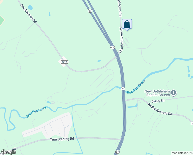 map of restaurants, bars, coffee shops, grocery stores, and more near 4540 Headwind Drive in Fayetteville