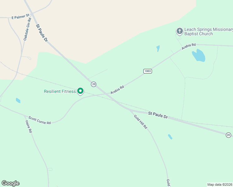 map of restaurants, bars, coffee shops, grocery stores, and more near 1495 Saint Pauls Road in Raeford