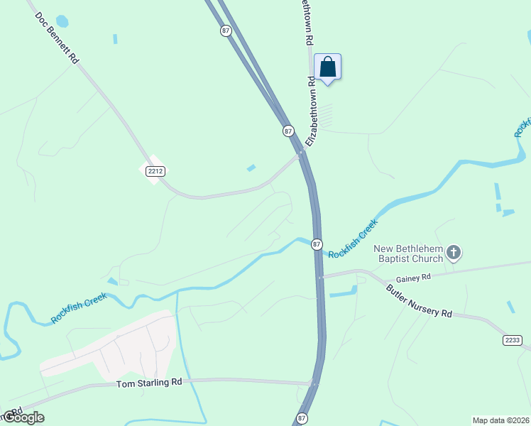 map of restaurants, bars, coffee shops, grocery stores, and more near 1739 Cherrypoint Drive in Fayetteville