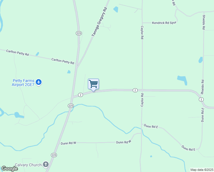 map of restaurants, bars, coffee shops, grocery stores, and more near 1932-2066 Georgia 2 in Crandall