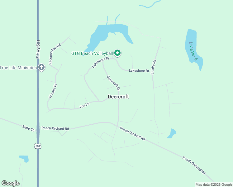 map of restaurants, bars, coffee shops, grocery stores, and more near in Deercroft