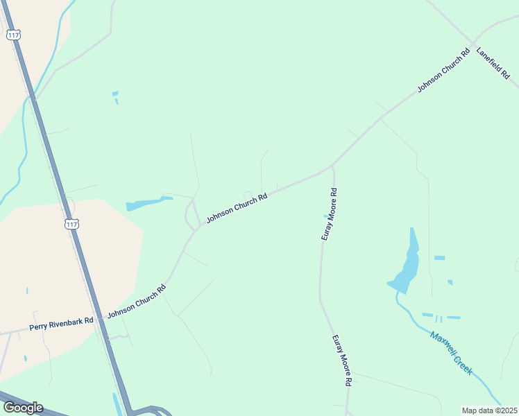 map of restaurants, bars, coffee shops, grocery stores, and more near 733 Johnson Church Road in Warsaw
