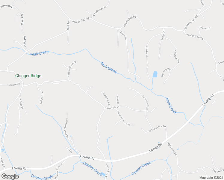 map of restaurants, bars, coffee shops, grocery stores, and more near 105 Anvil Court in Morganton