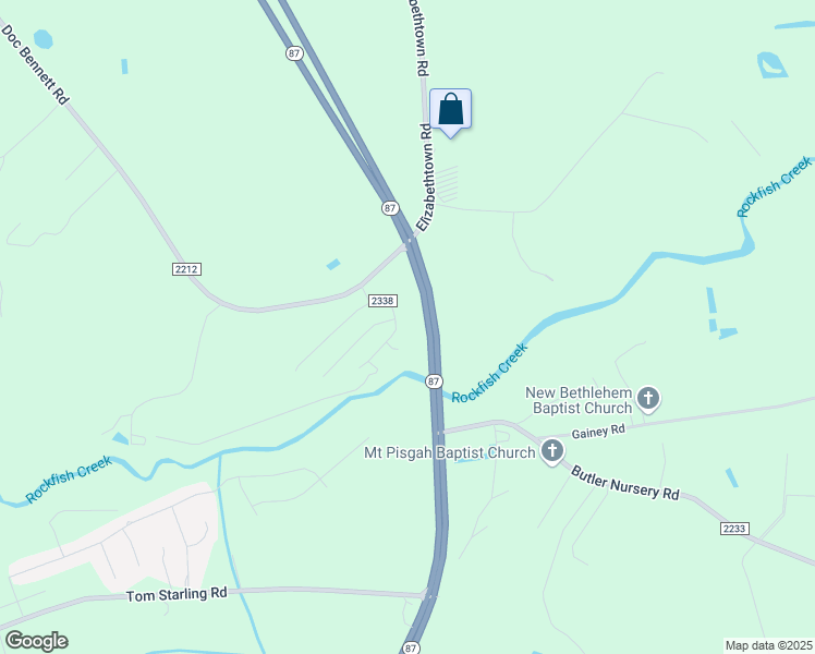 map of restaurants, bars, coffee shops, grocery stores, and more near 4836 Headwind Drive in Fayetteville