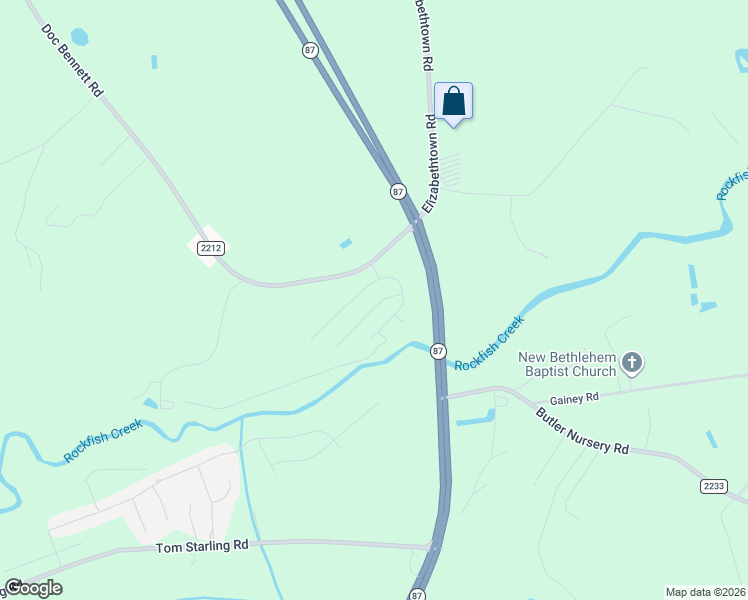 map of restaurants, bars, coffee shops, grocery stores, and more near 4508 Headwind Drive in Fayetteville