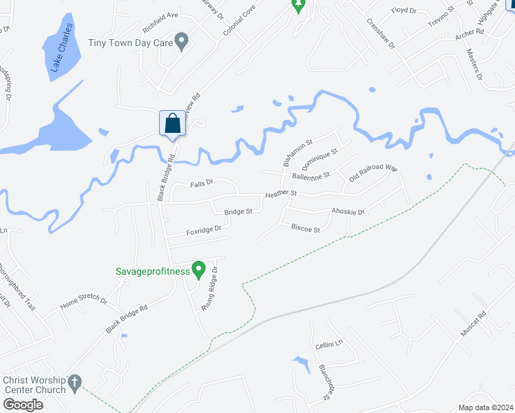 map of restaurants, bars, coffee shops, grocery stores, and more near 4304 Bridge Street in Hope Mills