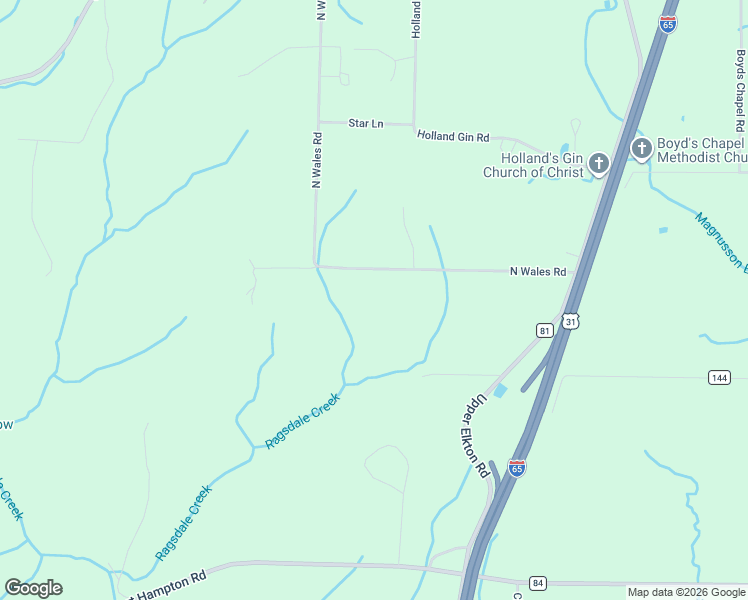 map of restaurants, bars, coffee shops, grocery stores, and more near 27459 North Wales Road in Elkmont