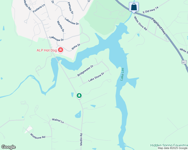 map of restaurants, bars, coffee shops, grocery stores, and more near 827 Lake Stone Drive in Monroe