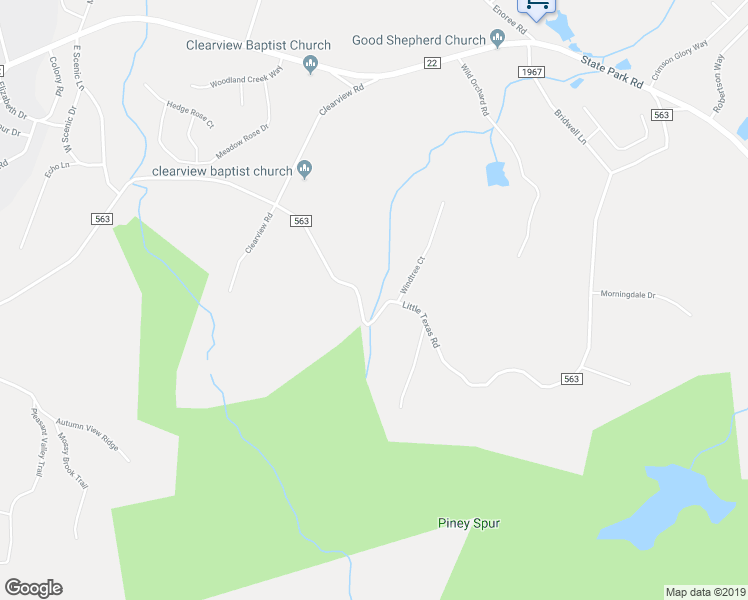 map of restaurants, bars, coffee shops, grocery stores, and more near 1049 Little Texas Road in Travelers Rest