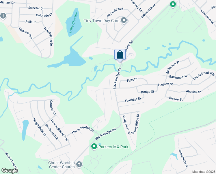map of restaurants, bars, coffee shops, grocery stores, and more near 6116 Hedingham Drive in Hope Mills