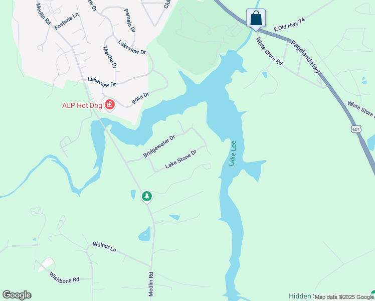 map of restaurants, bars, coffee shops, grocery stores, and more near 827 Lake Stone Drive in Monroe