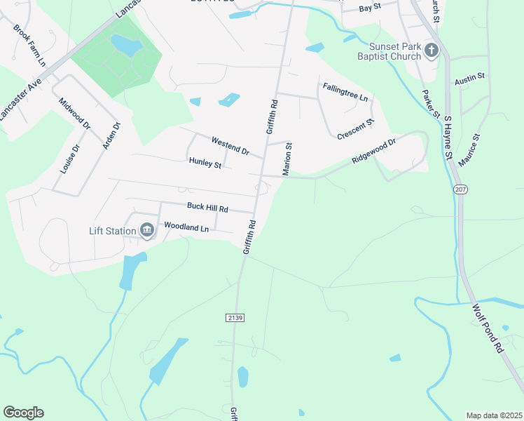 map of restaurants, bars, coffee shops, grocery stores, and more near 1803 Griffith Road in Monroe