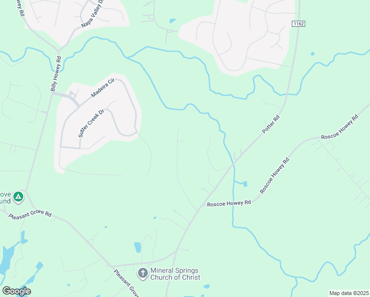 map of restaurants, bars, coffee shops, grocery stores, and more near 2320 Potter Downs Drive in Waxhaw