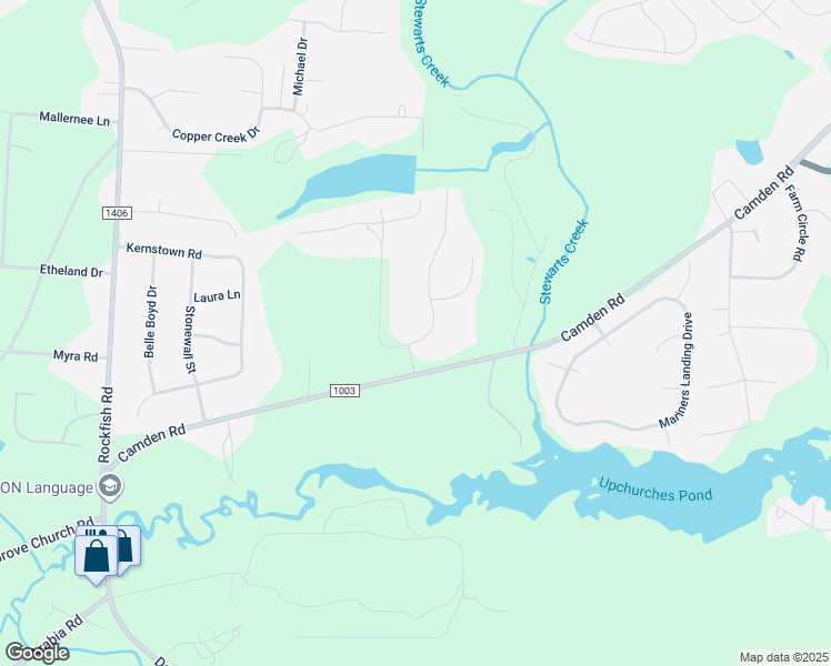 map of restaurants, bars, coffee shops, grocery stores, and more near 111 East 12 Oaks Road in Raeford