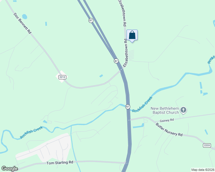 map of restaurants, bars, coffee shops, grocery stores, and more near 4508 Headwind Drive in Fayetteville