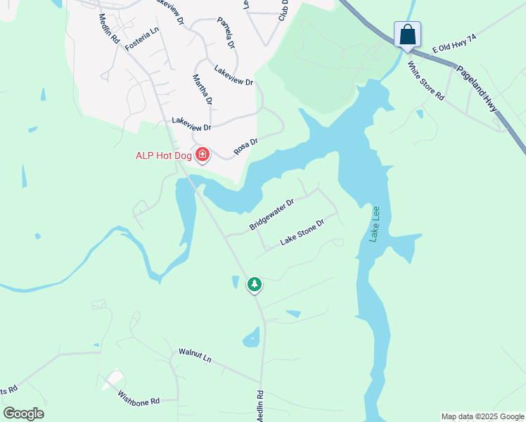 map of restaurants, bars, coffee shops, grocery stores, and more near 809 Bridgewater Drive in Monroe