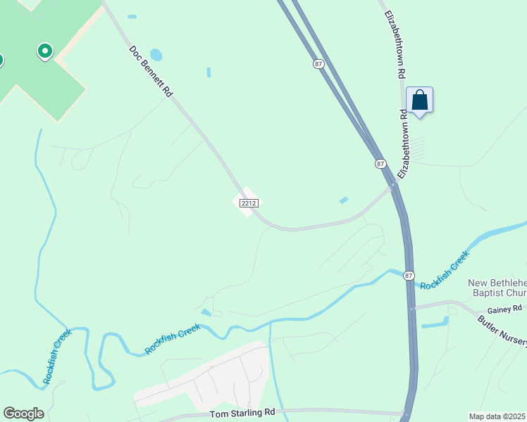 map of restaurants, bars, coffee shops, grocery stores, and more near 4969 Doc Bennett Road in Fayetteville