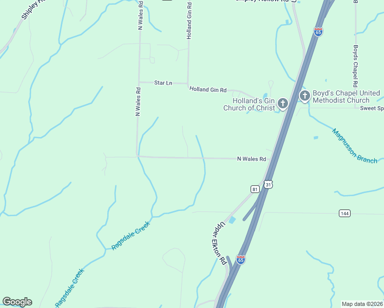 map of restaurants, bars, coffee shops, grocery stores, and more near 27342 North Wales Road in Elkmont