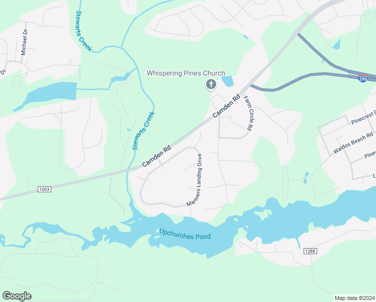 map of restaurants, bars, coffee shops, grocery stores, and more near 7233 Mariners Landing Drive in Fayetteville